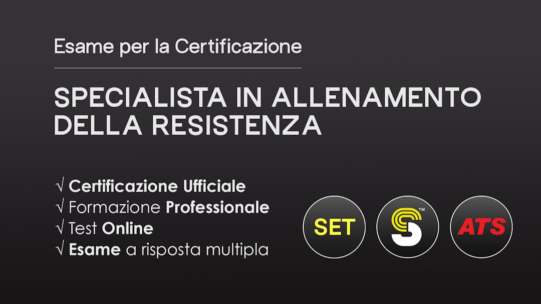 Certificazione Specialista in Allenamento della Resistenza